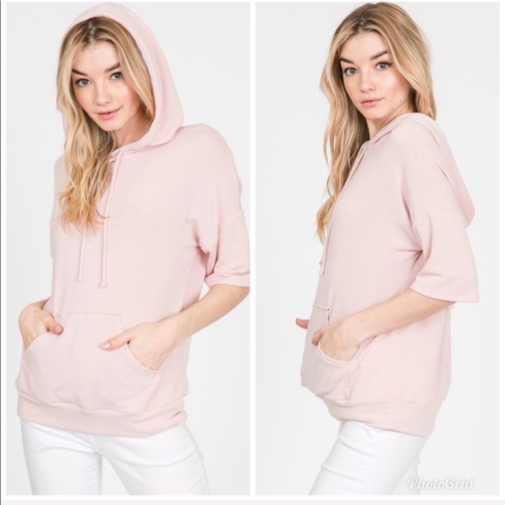 French Terry Blush Hoodie!